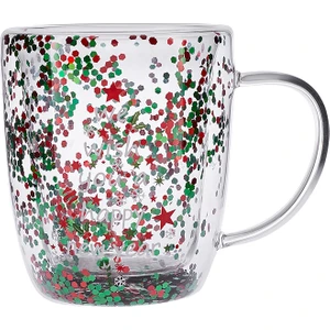 New Year Yılbaşı Çift Cidarlı Pia Tree Kupa 350 ml