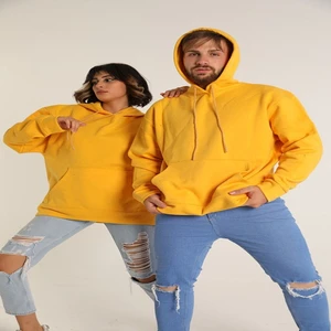 BAV Butik Ayvitrin Sevgili Kombini Çift Ovarsize Kapşonlu Üç Iplik Sweatshirt