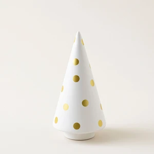 Trao Ağaç Puan Dekoratif Obje L Beyaz/altın