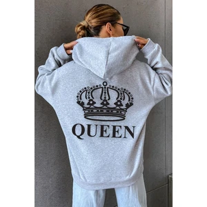 Unisex Quenn Sırt Baskılı Sweatshirt