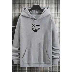 Cartoon Graphic Thermal Lined Drawstring Sweatshirt