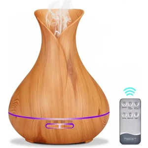 Ultrasonik Aroma Nemlendirici Hava Difüzör Kokulu Uçucu Yağ Difüzör 500 ml Kumandalı Buhar Makinesi