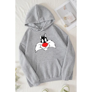 Unisex Sylvester Baskılı Sweatshirt