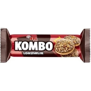 Eti Kombo Lokmalık Bisküvi 84 gr 18 Adet