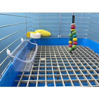 A.C.E.K Plastik A.C.E.K 15 cm Şeffaf Askılı Yemlik Tavşan ve Hamster İçin Kaliteli Plastik