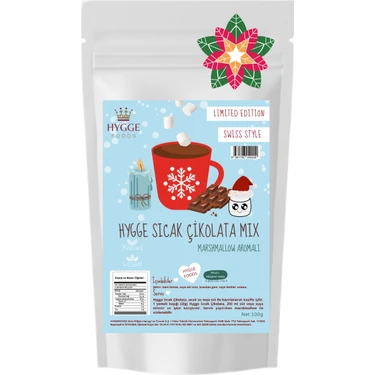 Hygge Sıcak Çikolata Mix Marshmallow Aromalı - Swiss Style Premium Yılbaşı