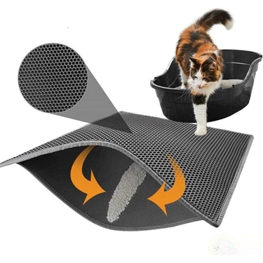 Yıldızhane Elekli Kedi Tuvalet Önü Paspası 60 x 45 cm