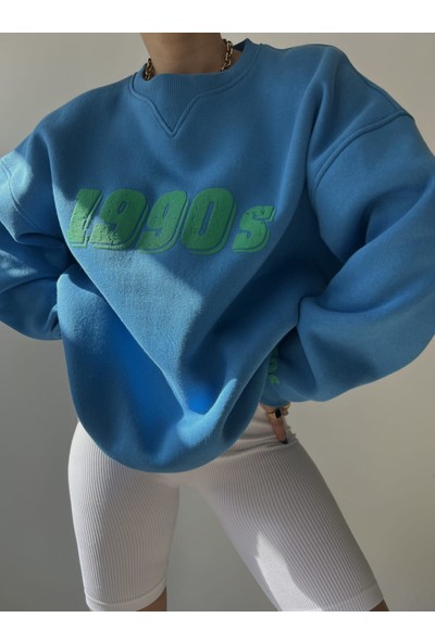 Mai 1990S Mavi Oversize Sweatshirt