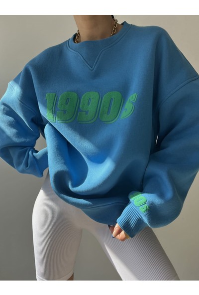 Mai 1990S Mavi Oversize Sweatshirt