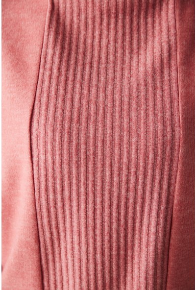 Penti Pembe Uzun Kollu Önü Detaylı Termal Sweatshirt