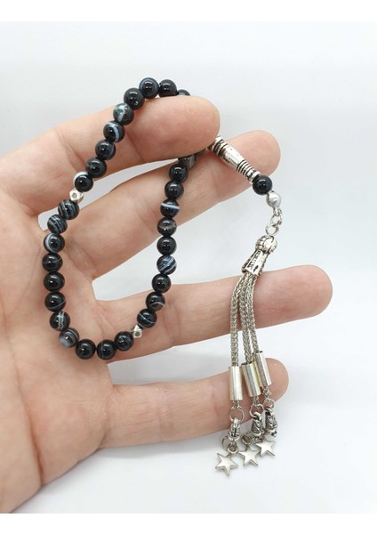 Süleymaniye Akik Taşı Doğal Taş Tesbih 6 mm Aaa Kalite