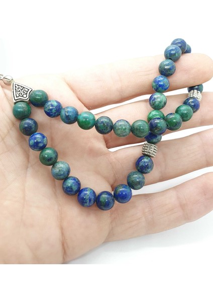 Azurit Doğal Taş Tesbih 8 mm Aaa Kalite