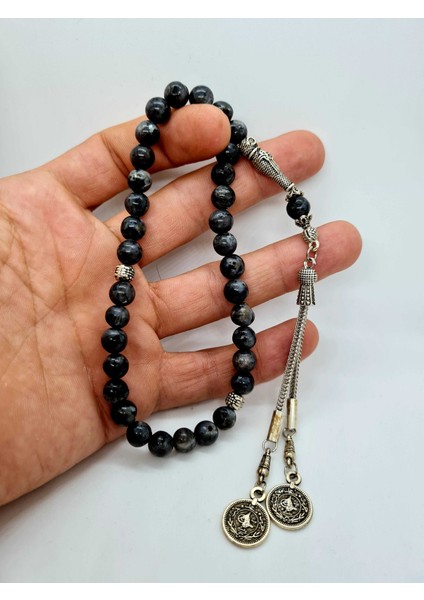 Doğal Taş Labradorit Taşı Tesbih 8mm