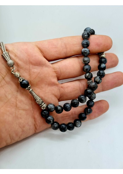 Doğal Taş Labradorit Taşı Tesbih 8mm