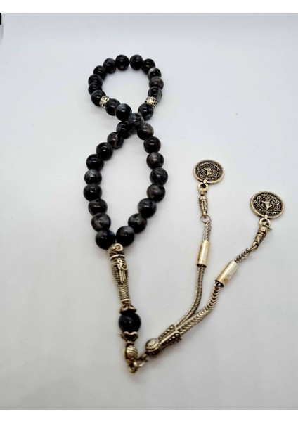 Doğal Taş Labradorit Taşı Tesbih 8mm