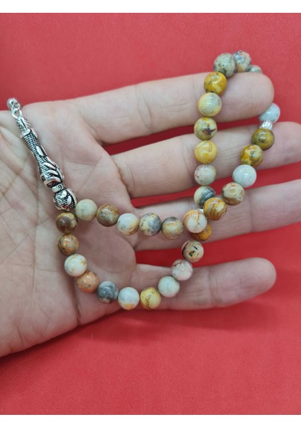 Jasper Doğal Taş Tesbih 8 mm