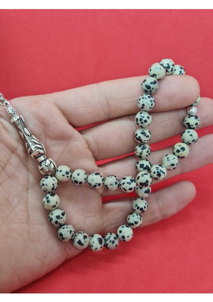 Jasper Doğal Taş Tesbih 8 mm Bıldırcın Model