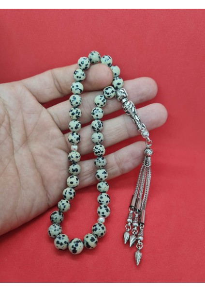 Jasper Doğal Taş Tesbih 8 mm Bıldırcın Model