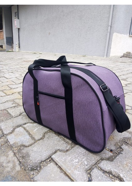 Nfystyle Orta Boy Unisex El ve Omuz Askılı Seyahat Çantası Fitness El Valizi Fındık Lila Suni Deri fiyatları
