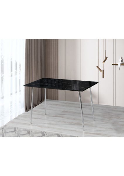 60 x 100 cm Masa Mutfak Masası Yemek Masası Çalışma Masası Siyah