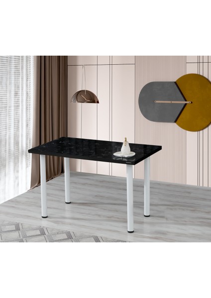 70 x 120 cm Masa Mutfak Masası Yemek Masası Çalışma Masası Siyah