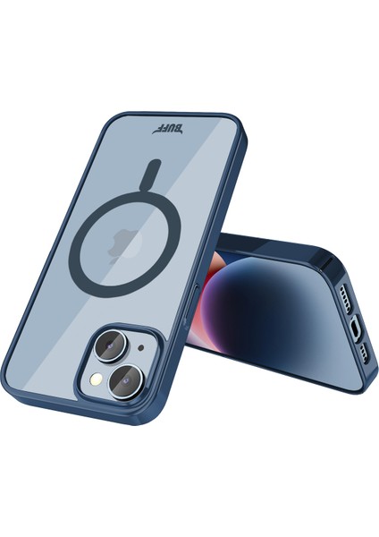 Buff iPhone 14 Magsafe Slim Fit Case Dark Blue