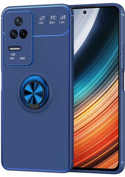 Xiaomi Poco F4 Kılıf Yüzüklü Magnetli Ravel Case Kapak