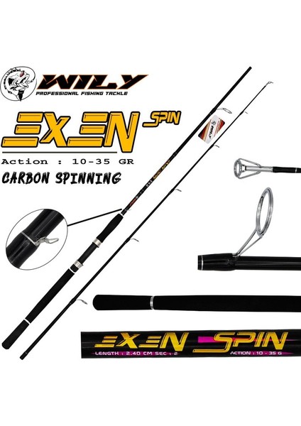 Exen Spin Kamış 240 cm 10 - 35 gr