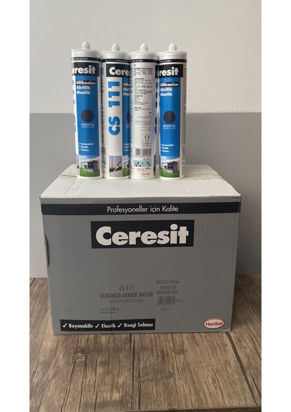 Cs 111 Silikonize Akrilik Mastik Antrasit Gri 240 ml 30'lu Koli
