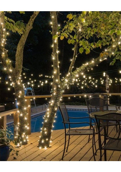 Fonksiyonlu Sarı 15 Metre Dekor LED - Çam Ağacı Süsü Yılbaşı Süsü - Pirinç LED fiyatları