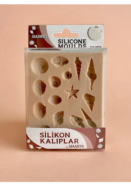 HOBİ MARKET ART  Silicone Moulds Silikon Epoksi,hamur ve Polimer Kil Kalıbı Seashells