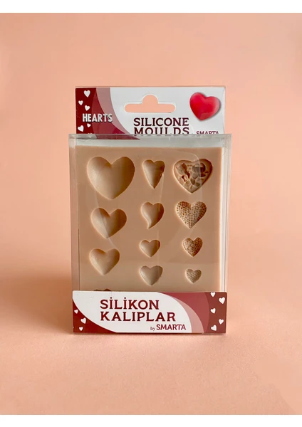 HOBİ MARKET ART Silicone Moulds Silikon Epoksi,hamur ve Polimer Kil Kalıbı Hearts