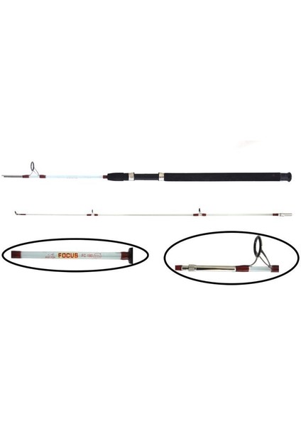 Focus 270 cm Vidalı Dolgu Tekne Kamışı 15 Lbs