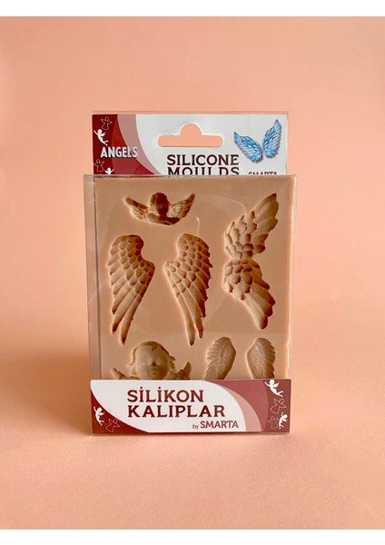 HOBİ MARKET ART Silicone Moulds Silikon Epoksi,hamur ve Polimer Kil Kalıbı Angels