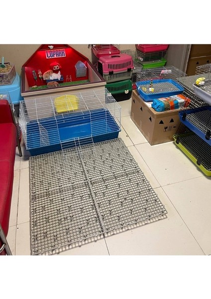 50X50 Ölçü Plastik Tavşan Kafesi Taban Izgarası 2 M2 8 Adet modelleri