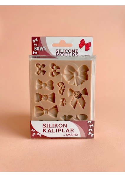 HOBİ MARKET ART Silicone Moulds Silikon Epoksi,hamur ve Polimer Kil Kalıbı Bows