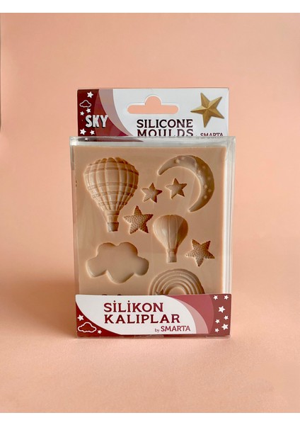 HOBİ MARKET ART Silicone Moulds Silikon Epoksi,hamur ve Polimer Kil Kalıbı Sky