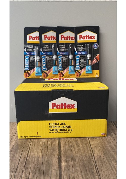 Ultra Gel Süper Japon Yapıştırıcı 3 gr 16'lı Koli