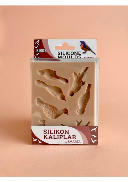 HOBİ MARKET ART Silicone Moulds Silikon Epoksi,hamur ve Polimer Kil Kalıbı Bırds