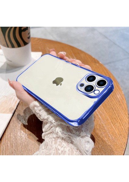 Apple iPhone 13 Pro Max Kılıf Live Silikon Kılıf Mavi