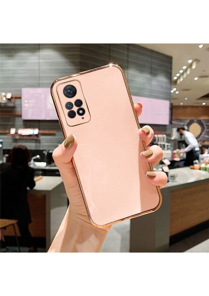 Xiaomi Redmi Note 11 Kılıf Golden Silikon Kılıf Rose Gold fiyatları