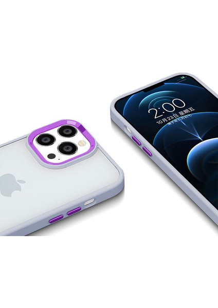 Apple iPhone 13 Pro Max Kılıf Guard Kamera Korumalı Silikon Kılıf Lila fiyatları