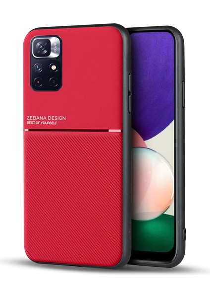 Xiaomi Redmi Note 11 Pro 5g Kılıf Zebana Design Silikon Kılıf Kırmızı