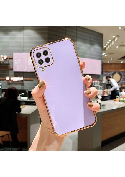 Samsung Galaxy A53 5g Kılıf Golden Silikon Kılıf Lila fiyatları