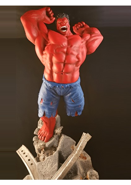 House Of Figure Red Hulk Figure - Kırmızı Hulk Figür - 13X15X25CM