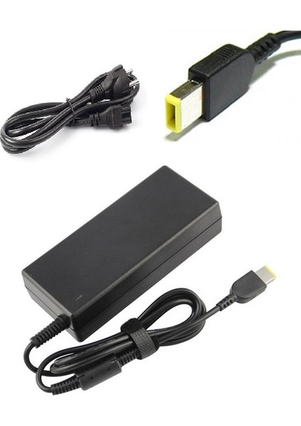 Lenovo Uyumlu Muadil 2 Yıl Garantili Lenovo Ideapad Yoga 300-11IBR Laptop Notebook Şarj Cihazı 20 Volt 4.50 Amper Adaptör 20V 4.5A USB Uç fiyatları