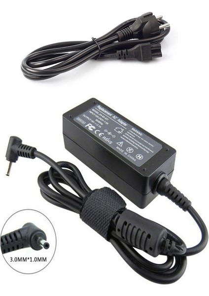 Samsung Serisi 9 AD-4019SL Ultrabook Uyumlu Muadil Ürün 2 Yıl Ithalatcı Firma Garantili Laptop Notebook Adaptörü 19 Volt 3.42 Amper 3.0mm * 1.1mm