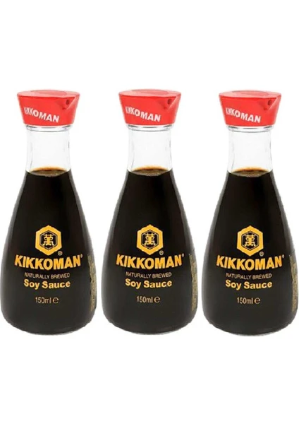 Kıkkoman Dispenser Soya Sosu 150 ml x 3 Adet