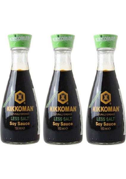 Kıkkoman Dispenser Az Tuzlu Soya Sosu 150 ml x 3 Adet