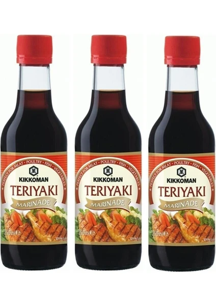 Kıkkoman  Teriyaki Marine Sos 250 ml x 3 Adet